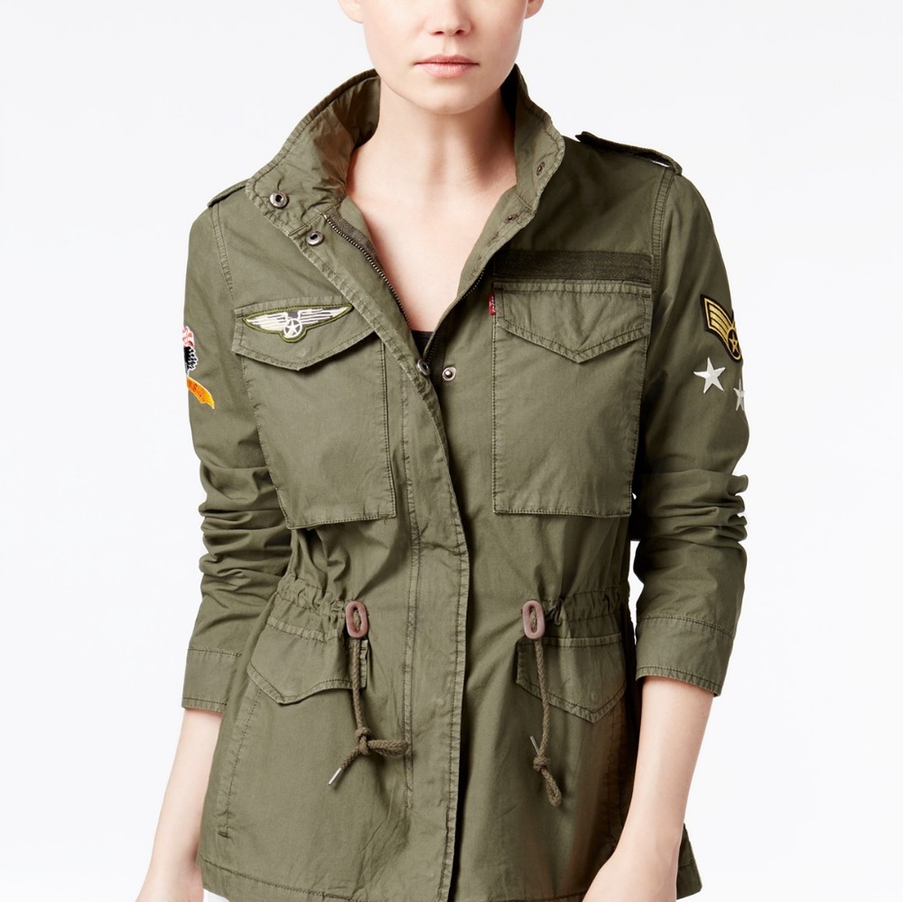 Levi's patched utility jacket